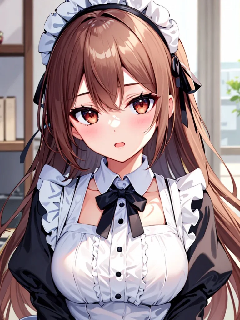 Online shopping blind box maid always likes to show off her strength